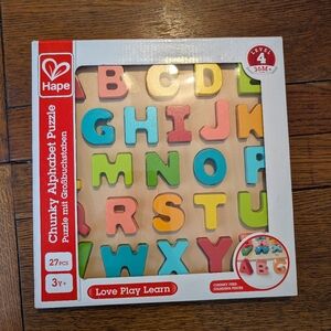 SOLD Chunky Alphabet Puzzle - Multicolor
